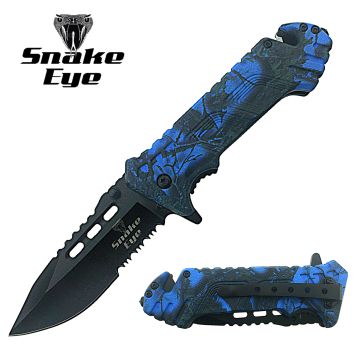 Snake Eye Tactical Rescue Style Spring Assist Knife SE-338CM2